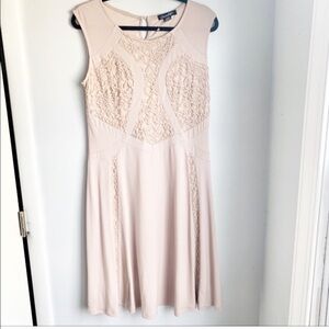Blush Pink Lace Dress - Large